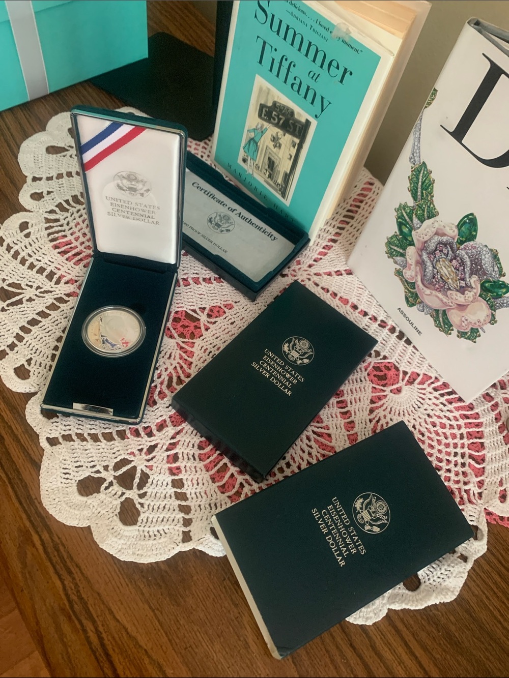 United States Silver Dollar Presentation Set w Box and Certificate 925 silver